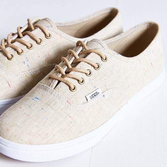 vans speckle linen authentic lo pro